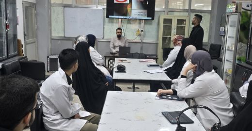 ورشة حضورية عن السلامة المهنية في المختبرات